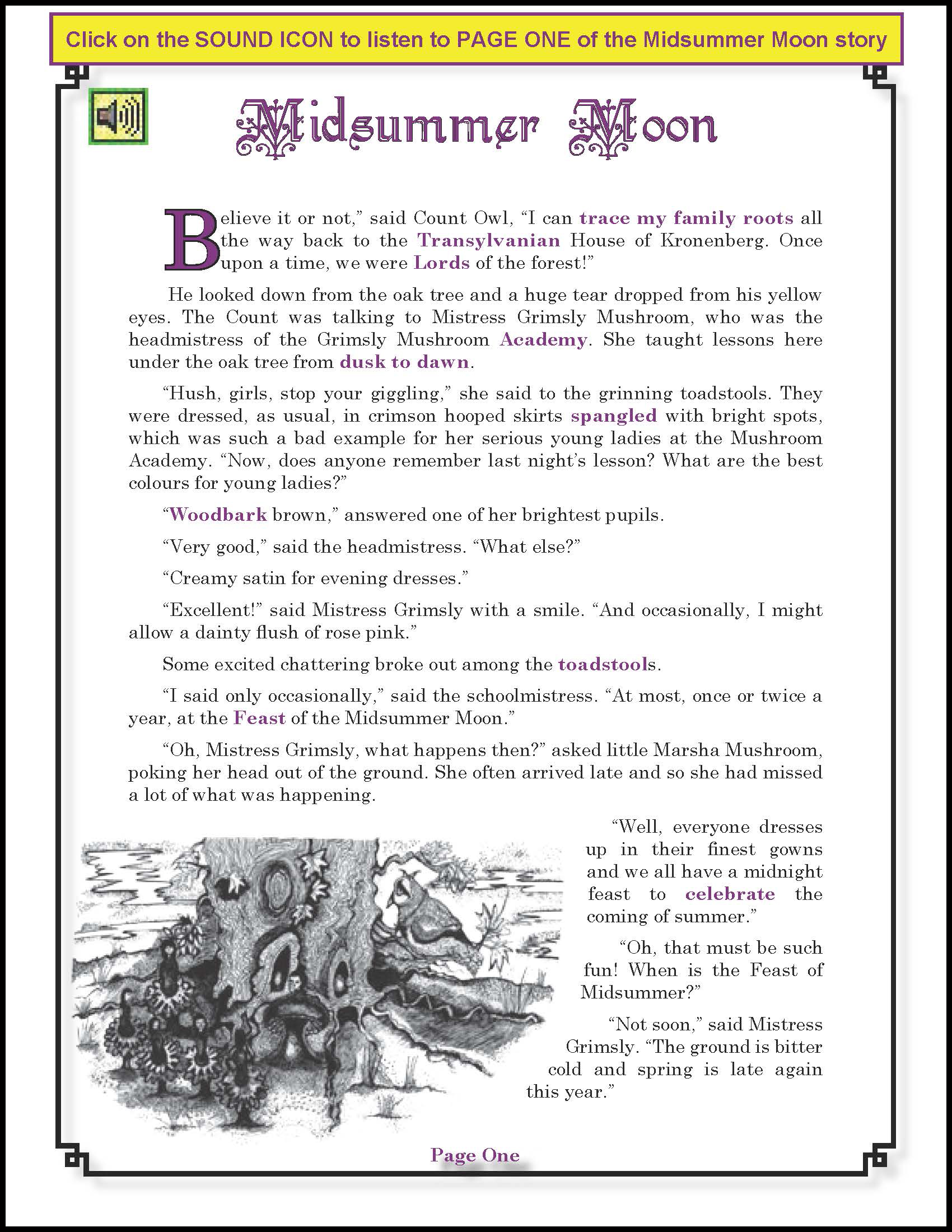 Midsummer Moon Page 1 Interactive